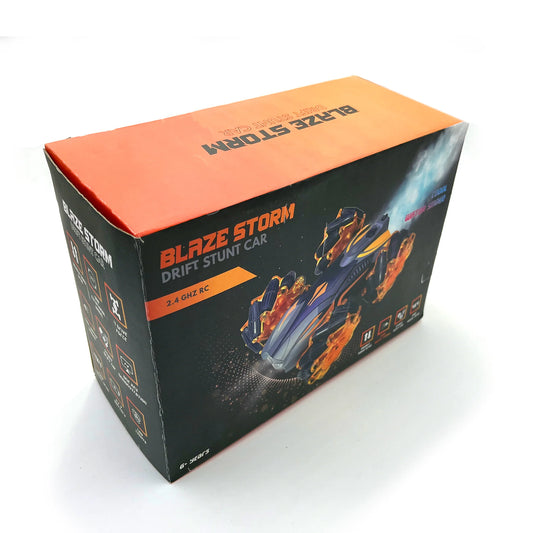 Blazestorm Stunt Drift 2.4 GHZ RC Car with Cool Water Smoker, 3.7V Rechargable Battery, Multicolor
