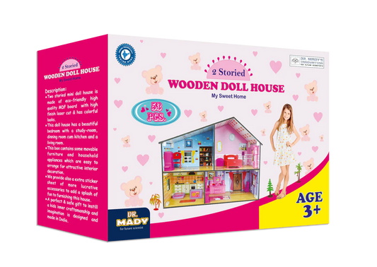 Dr. Mady's Mini Doll House Wooden