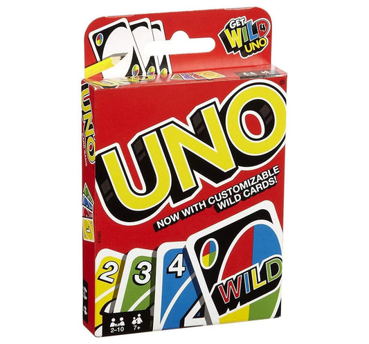 Mattel Uno Card Game, Classic Family Fun, 112-Card Deck with Special Action Cards