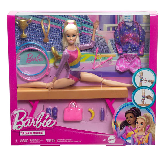 Barbie Gymnastics Doll & Accessories, Playset with Blonde Fashion Doll