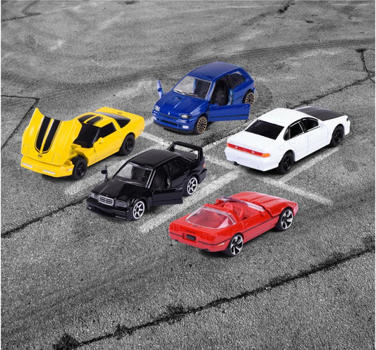 Majorette Youngster 90's 5 Piece Gift Pack Licensed Diecast Cars