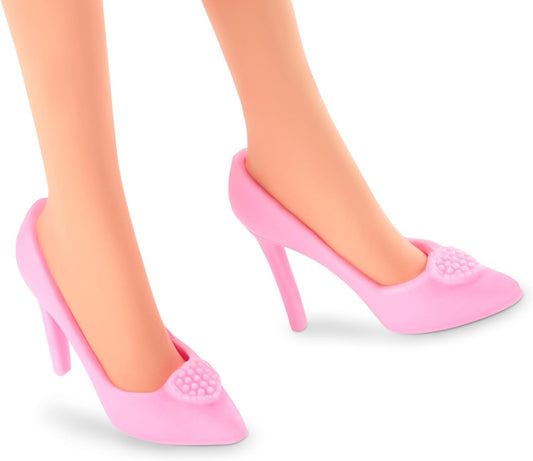 Barbie The Movie Doll, Margot Robbie as, Collectible Doll Wearing Pink and White Gingham Dress