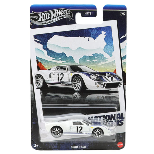 Hot Wheels 2025 National Icons Silver Series 1:64 Scale HRT81 - Set Of 5 Cars
