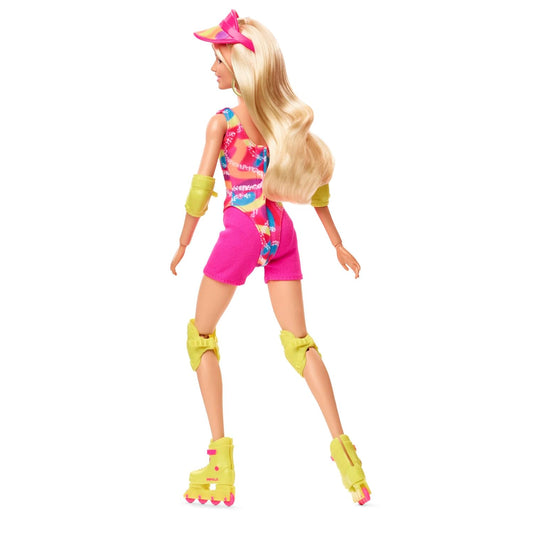 Barbie The Movie Doll, Margot Robbie, Inline Skating Doll Wearing Leotard, Biker Shorts and Inline Skates