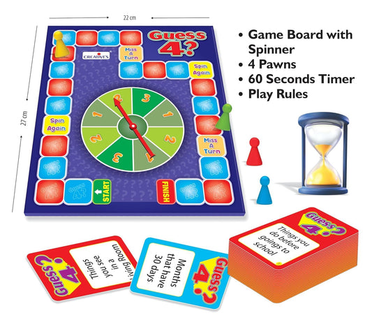 Creative’s Guess 4 Vocabulary Building Game, Entertaining Board Game