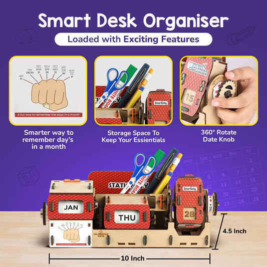 Smartivity Infinity Calendar Desk Organizer DIY Kit