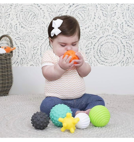 Premium Baby Soft Sensory Balls Set, 8X Sensory Toys of Various Shapes and Textures