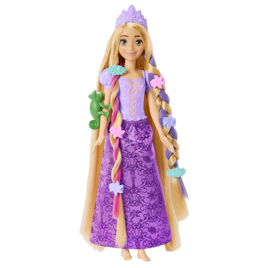 Disney Mattel Princess Toys, Rapunzel Doll with Color-Change Hair Extensions & Hair-Styling Pieces