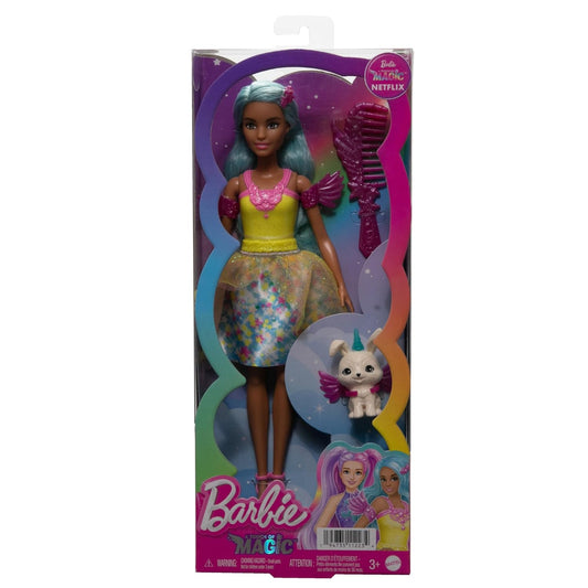 Barbie A Touch of Magic Doll & Accessories, Teresa with Fantasy Outfit, Pet, Leash & Styling Accessories