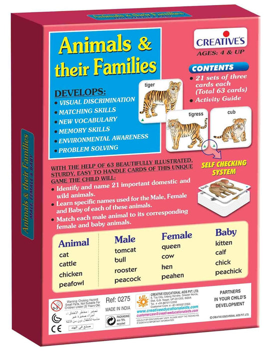 Creative's Animals & Their Families, Pre School