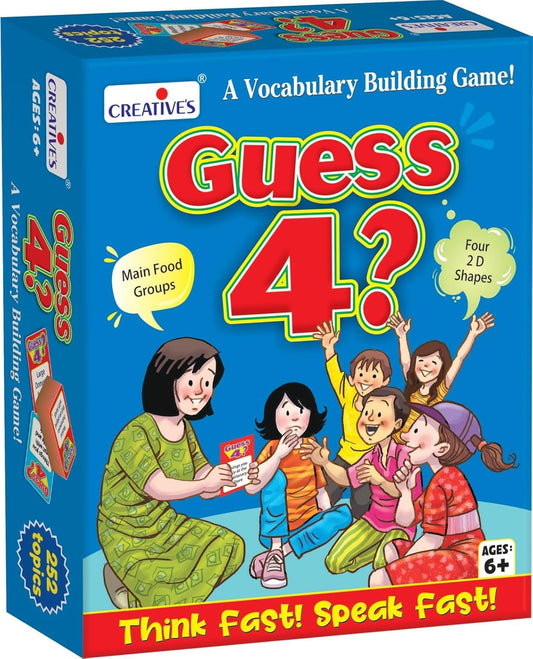 Creative’s Guess 4 Vocabulary Building Game, Entertaining Board Game