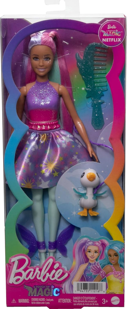 Barbie A Touch of Magic Doll & Accessories, The Glyph with Fantasy Outfit, Pet, Leash & Styling Accessories