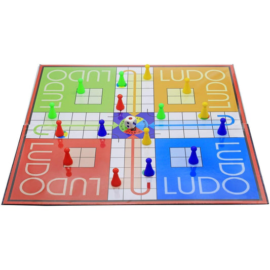 EKTA Ludo, Snakes & Ladders Best Size Laminated Hard Board Family Entertainer
