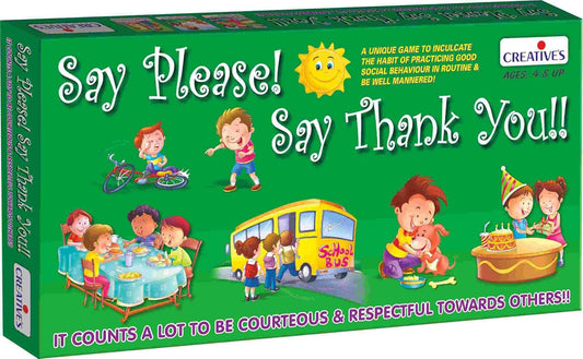 Creative's Say Please Say Thank You, Educational Board Game, Good Manners & Social Skills Learning Game