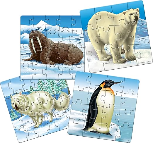 Frank Polar Animals - A Set of 4 Jigsaw Puzzle for Kids