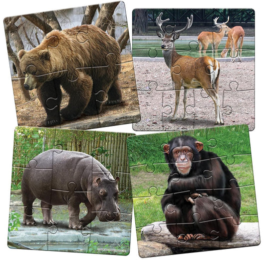 Frank in The Zoo Animal Puzzle - A Set of 4 Jigsaw Puzzle for Kids