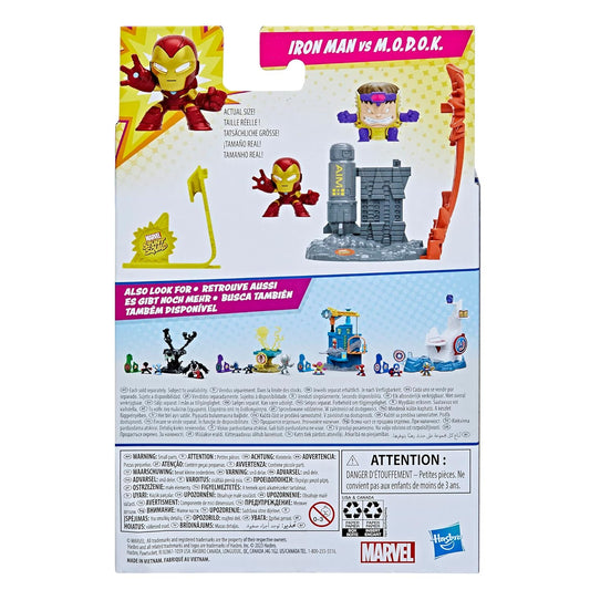 Marvel Stunt Squad Iron Man Vs. M.O.D.O.K. Playset