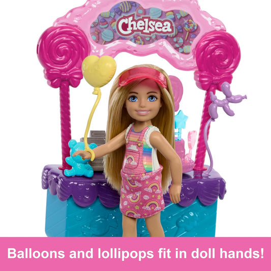 Barbie Chelsea Doll & Lollipop Stand Playset with Accessories, From Stacie to The Rescue Movie