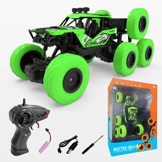 DUZTER - Villey 8.0 THE OFF ROADER - 4WD RC Car Cool Stunts Remote Control Car, Multicolor