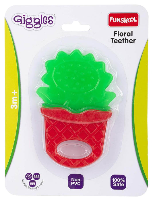 Giggles Floral Teether(Mix Color)