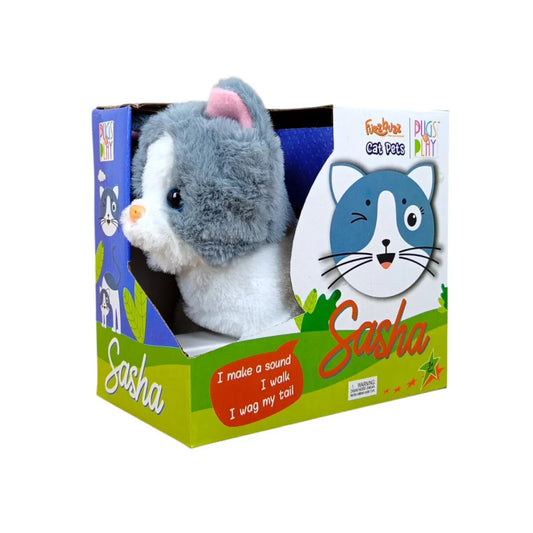 Rowan FuzzBuzz Cat Pets Sasha Walking Cat, Plushie