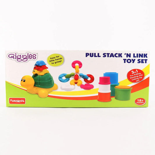 Giggles Pull Stack N Link Toy Set