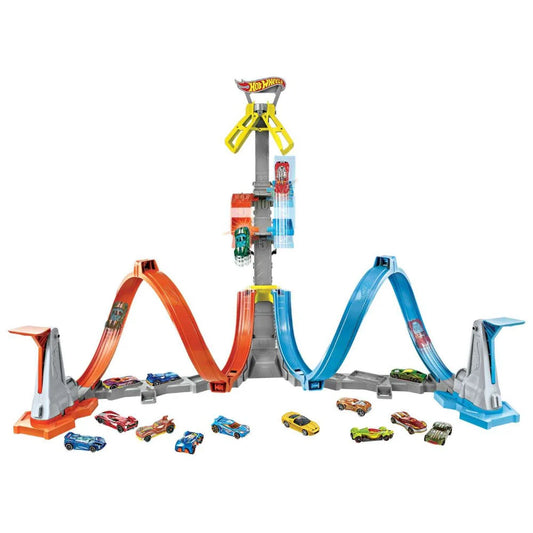 Hot Wheels Loop and Launch Play Set with 1:64 Single Car GRW39