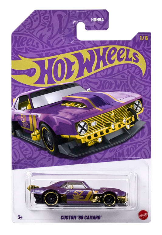 Hot Wheels 57th Anniversary Pearl & Chrome 2025, HDH54 - Custom 68 Camaro