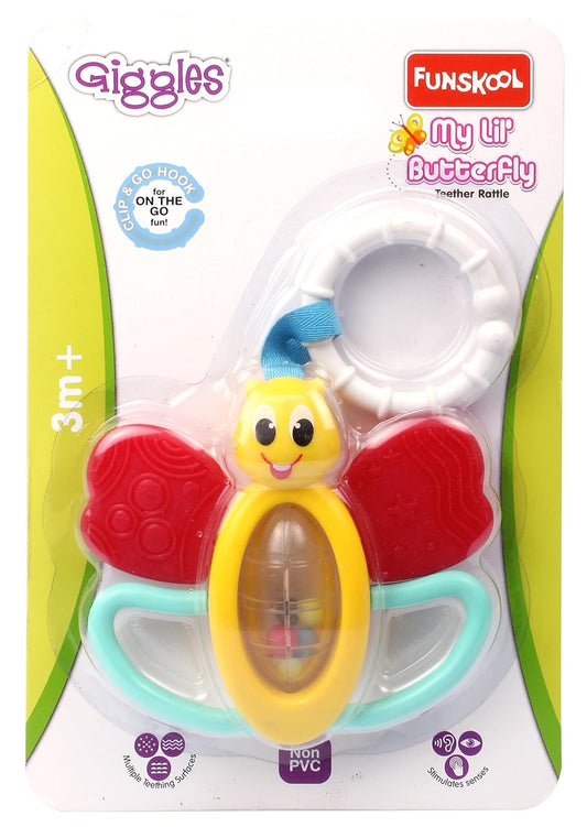 Giggles My Lil Butterfly Teether Rattle