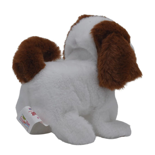 Rowan Fuzzbuzz Leo Walking Dog Stuffed Toy, Cute Plushie
