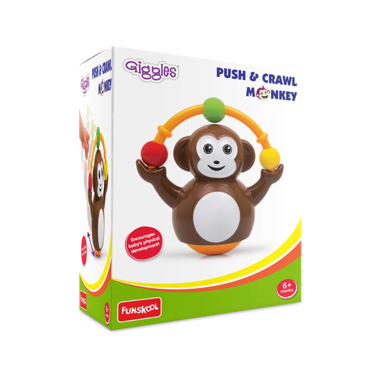 Giggles Push N Crawl Monkey
