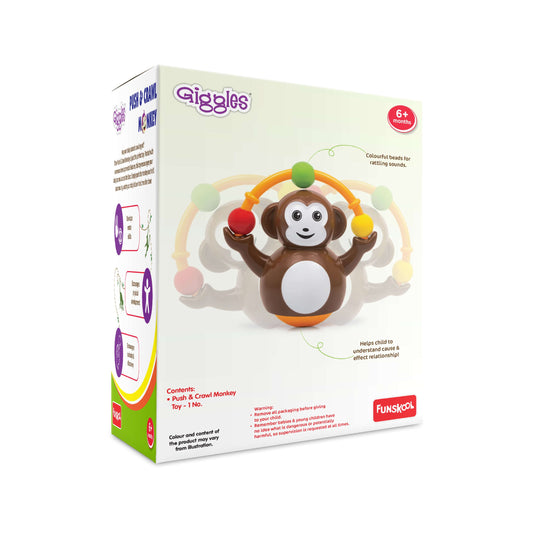 Giggles Push N Crawl Monkey