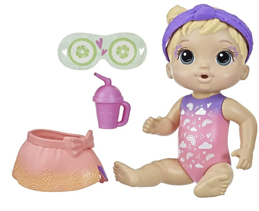 Baby Alive Rainbow Spa Baby Doll Blonde Hair