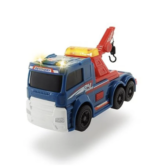 Dickie Toys Tow Truck, Light & Sound Vehicle for Kids