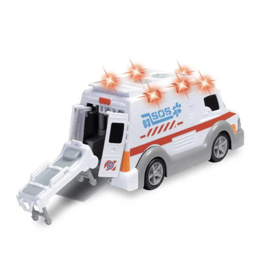 Dickie Toys Ambulance, Light & Sound Vehicle for Kids