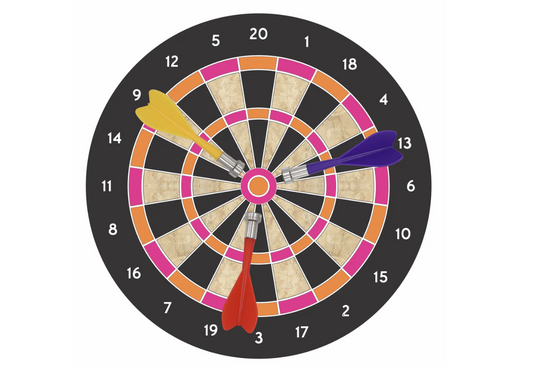Aditi Magnetic Dart Board with Darts Large