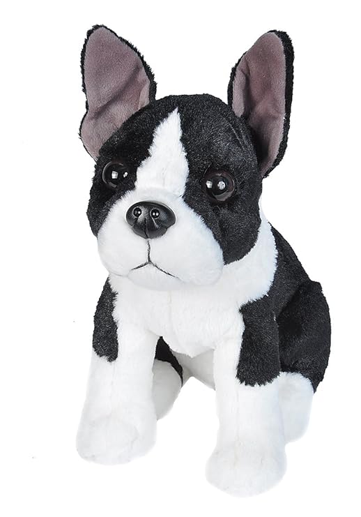 Wild Republic DOG SITTING BOSTON Stuffed Animal