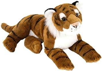 Wild Republic LAYING TIGER Stuffed Animal