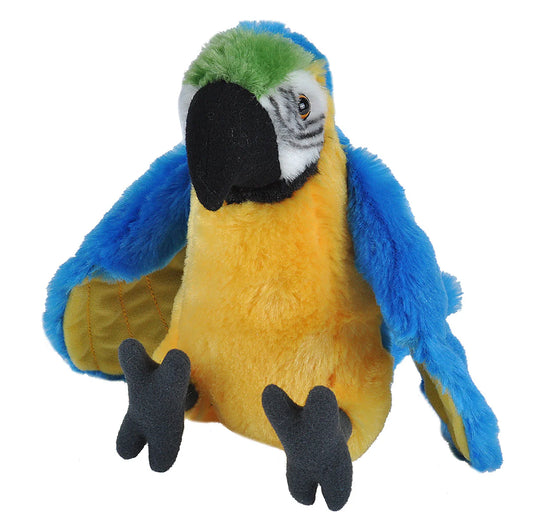 Wild Republic MACAW (BLUE & GOLD) Stuffed Animal