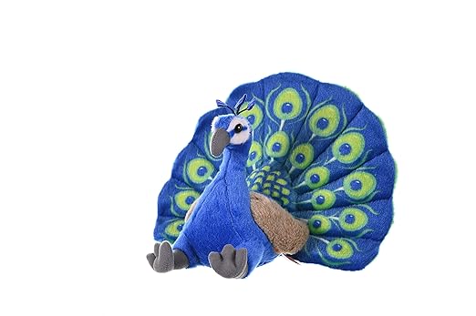 Wild Republic MINI PEACOCK Stuffed Animal