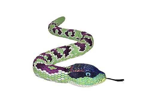 Wild Republic SNAKE GREEN & PURPLE Stuffed Animal