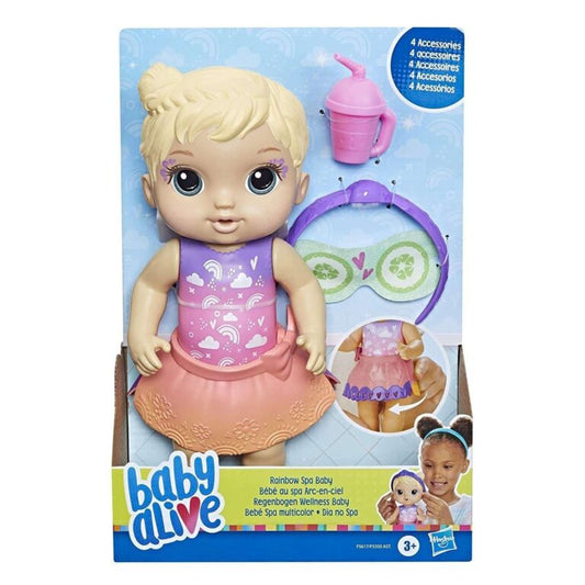Baby Alive Rainbow Spa Baby Doll Blonde Hair
