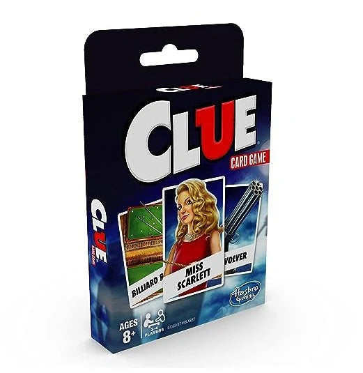 Hasbro Gaming Clue Card Game for Kids 3-4 Players Strategy Game