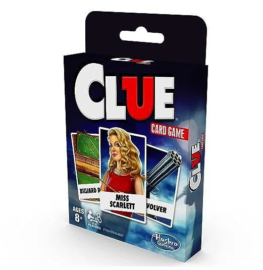 Hasbro Gaming Clue Card Game for Kids 3-4 Players Strategy Game