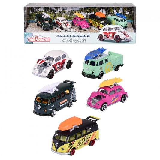 Majorette Volkswagen The Originals Series 5 Car Giftpack Licensed Diecast Cars