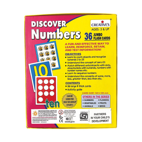 Creative's Discover Nombers, Jumbo Flash Cards
