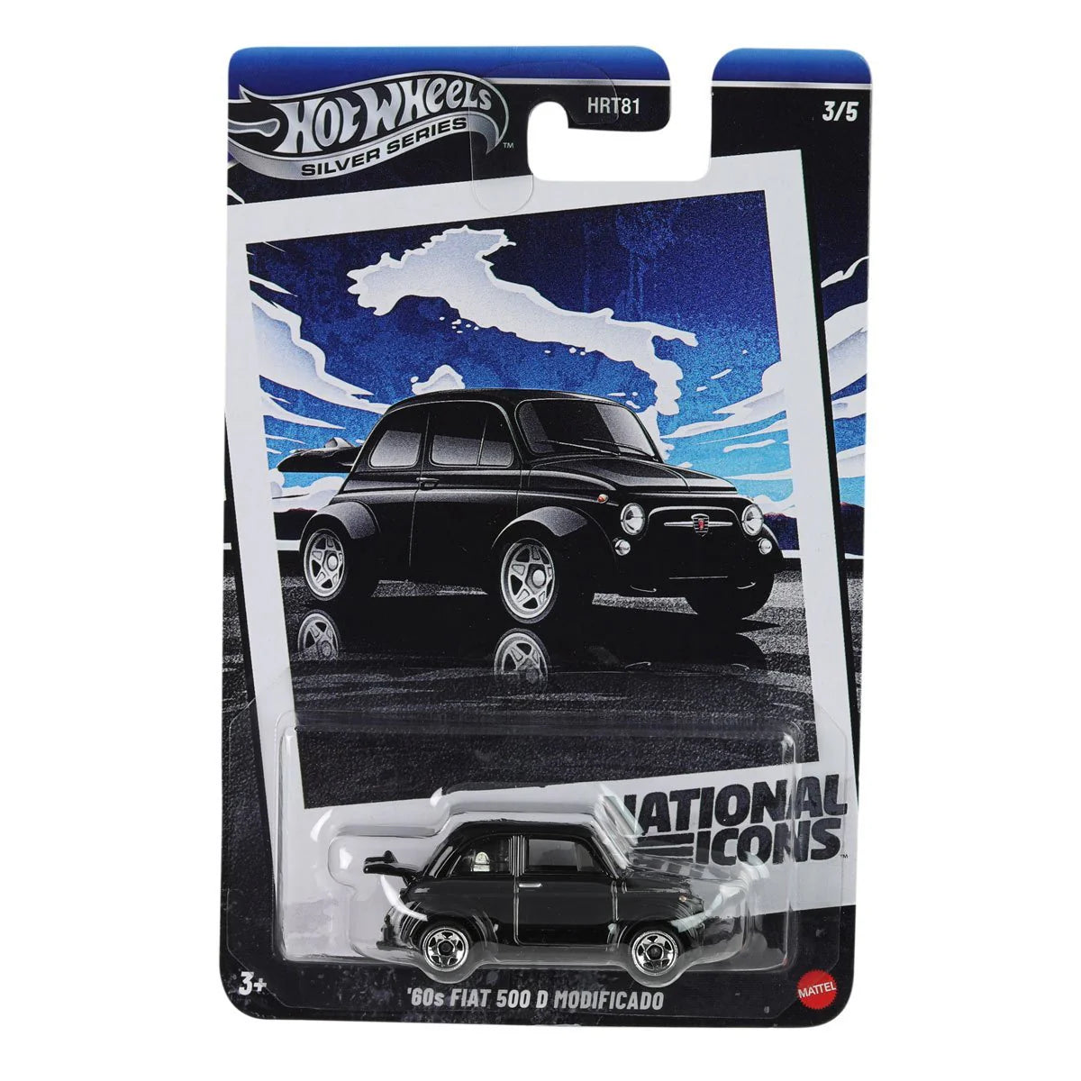 Hot Wheels 2025 National Icons Silver Series 1:64 Scale HRT81 - Set Of 5 Cars