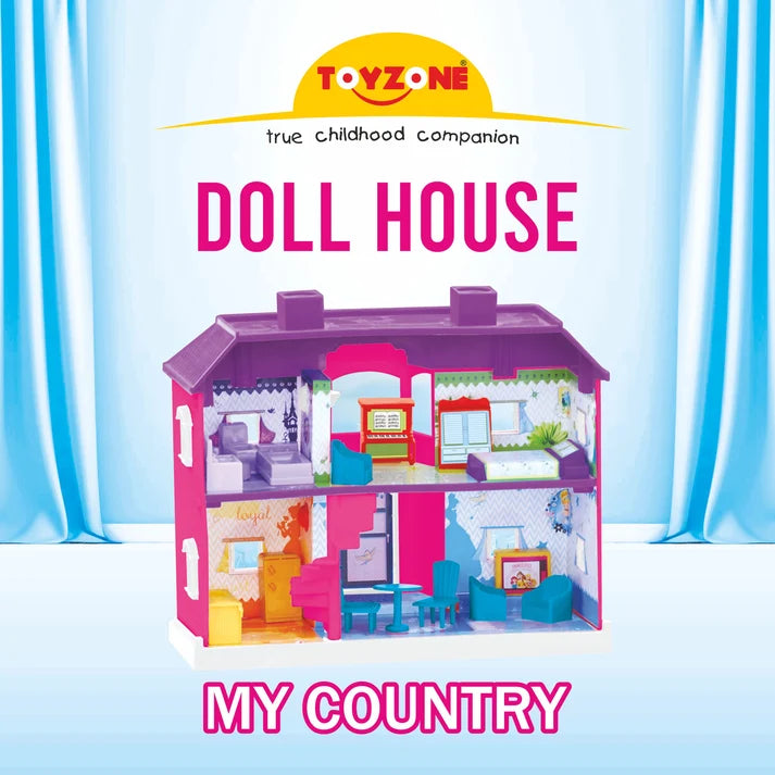 Toyzone Disney Princess Doll House For Girls 24 pcs