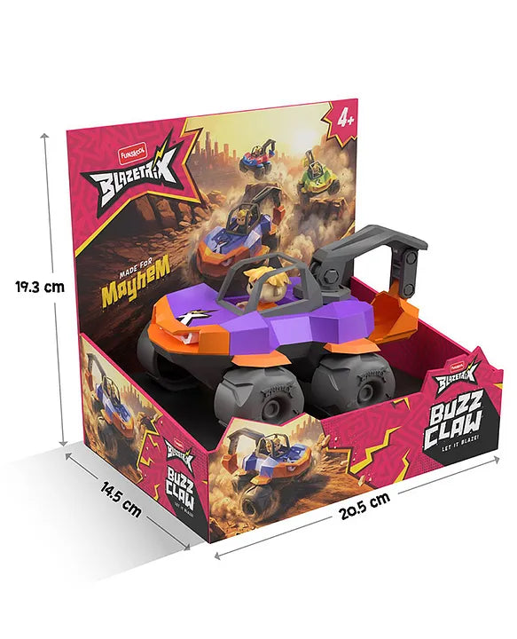 Funskool Blazetrix Buzz Claw, Friction Construction Toy Vehicle