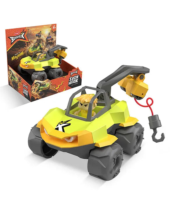 Funskool Blazetrix Buzz Iron Hook, Friction Construction Toy Vehicle